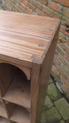 Victorian Pine Bank of 72 Arched Top Pigeon Holes