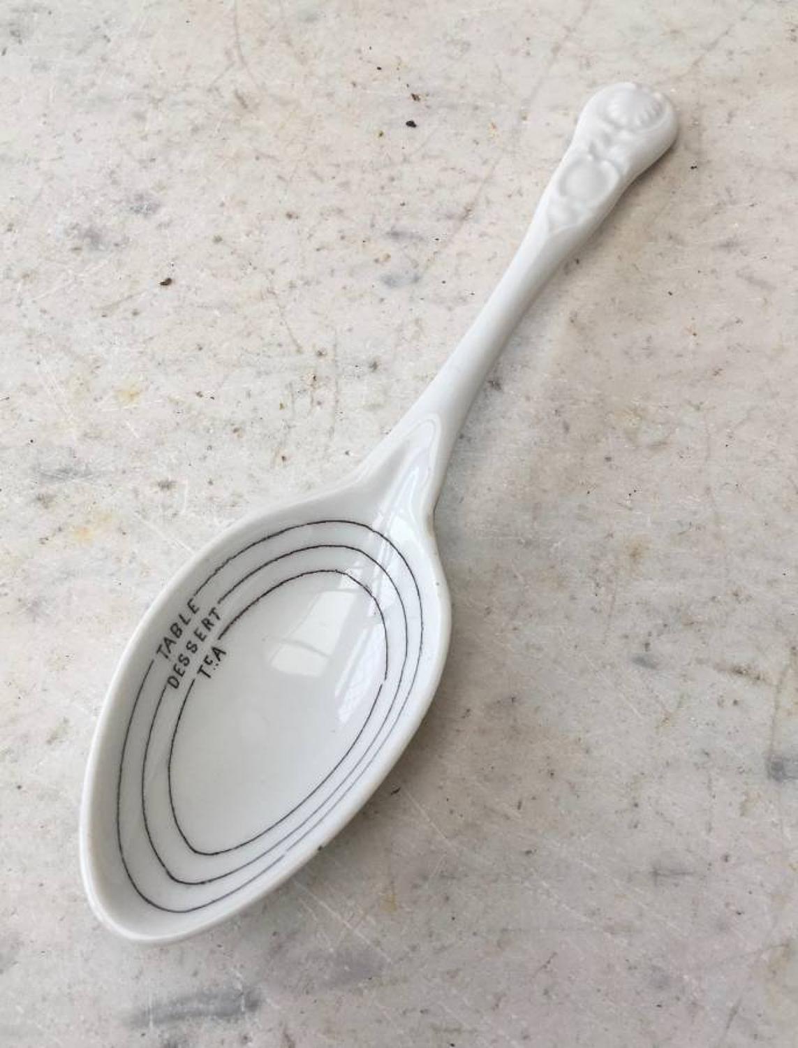 Rare Late Victorian Measuring Spoon with Handle
