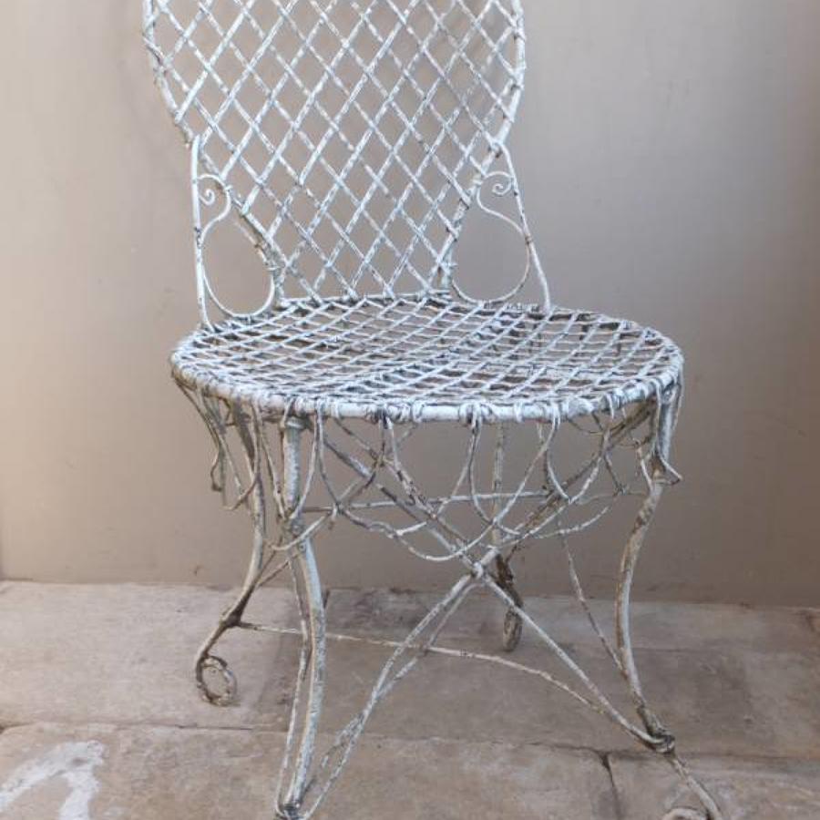 Victorian Wire Work Conservatory or Garden Chair