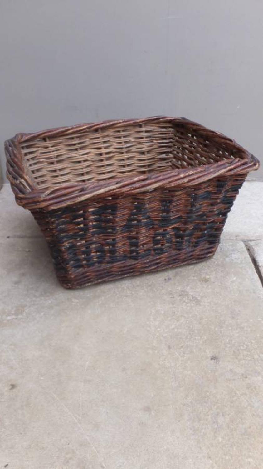 1920s Advertising Shop Basket - Beale`s Holloway