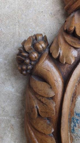 Victorian Carved Oak Armorial
