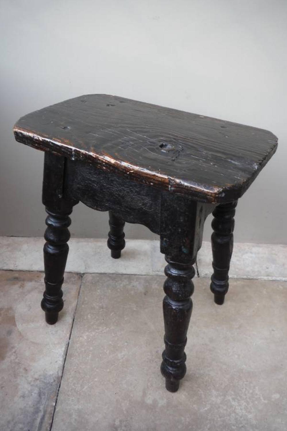 Georgian Pine Stool - Sofa or Chair Table