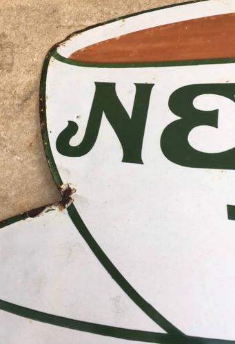 Rarer Small Size Early 20th Century Enamel Sign - Nectar Tea
