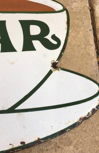 Rarer Small Size Early 20th Century Enamel Sign - Nectar Tea
