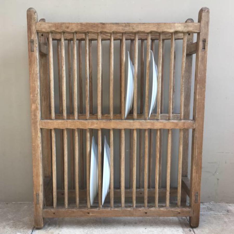 Victorian Pine Two Tier Plate Rack