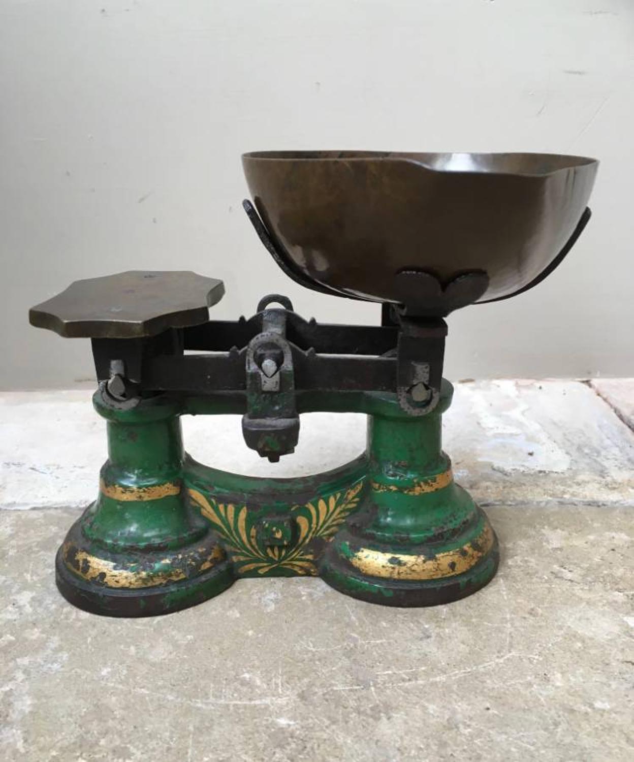 Very Rare Victorian Sweet Shop Scales to Weigh Half Pound