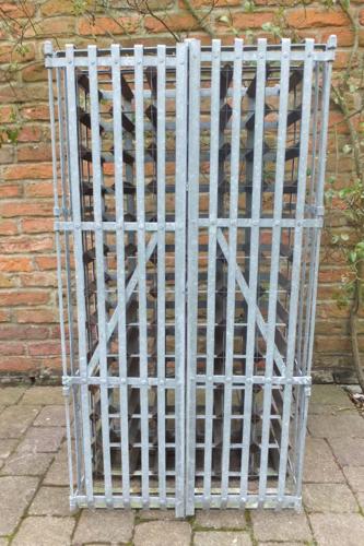 Galvanised Lockable Wine Rack - Farrow & Jackson London