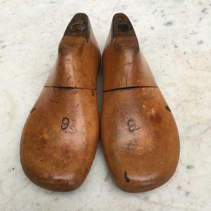 Edwardian Perfect Pair of English Childrens Shoe Lasts
