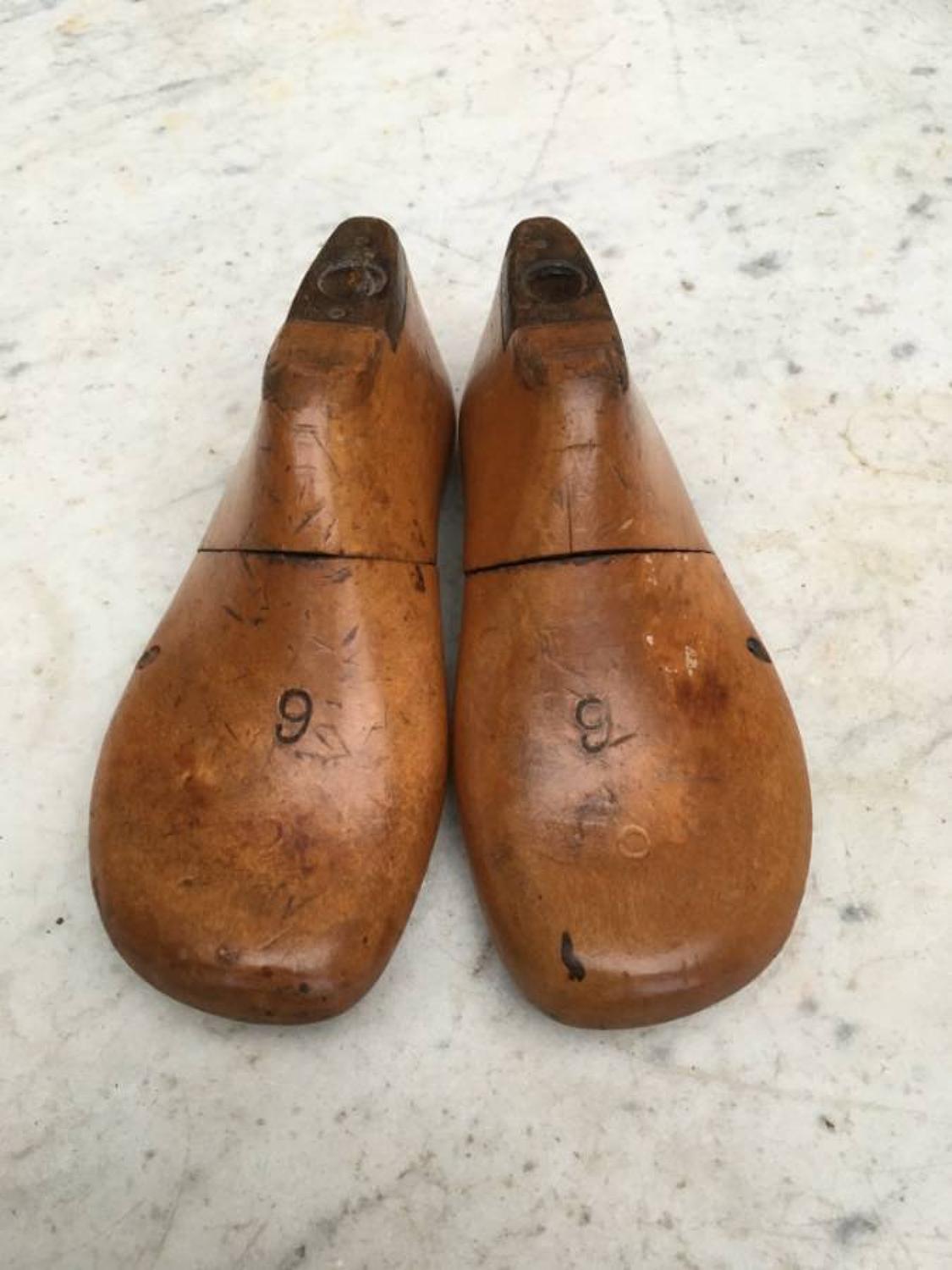 Edwardian Perfect Pair of English Childrens Shoe Lasts