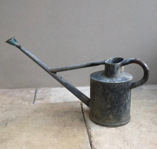 Antique Haws Watering Can with Plaque & Original Brass Rose