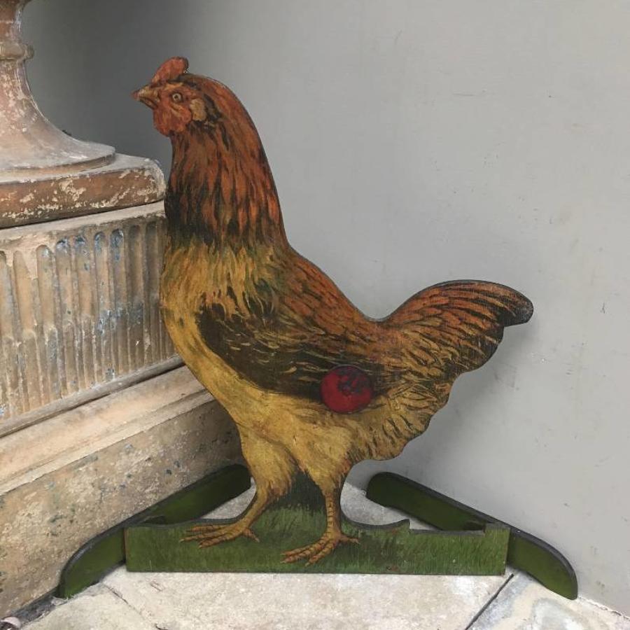 1930s Shops Decorative Painted Chicken Egg Dispenser