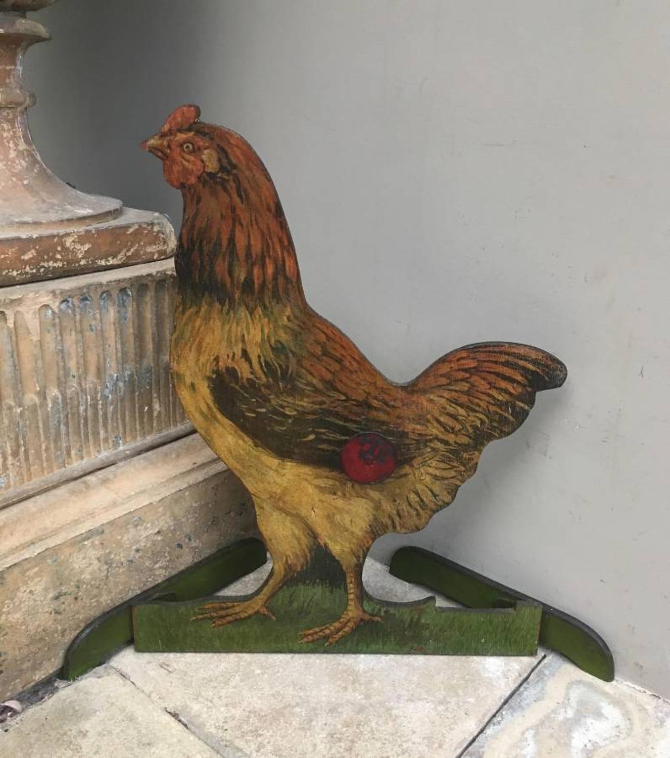 1930s Shops Decorative Painted Chicken Egg Dispenser
