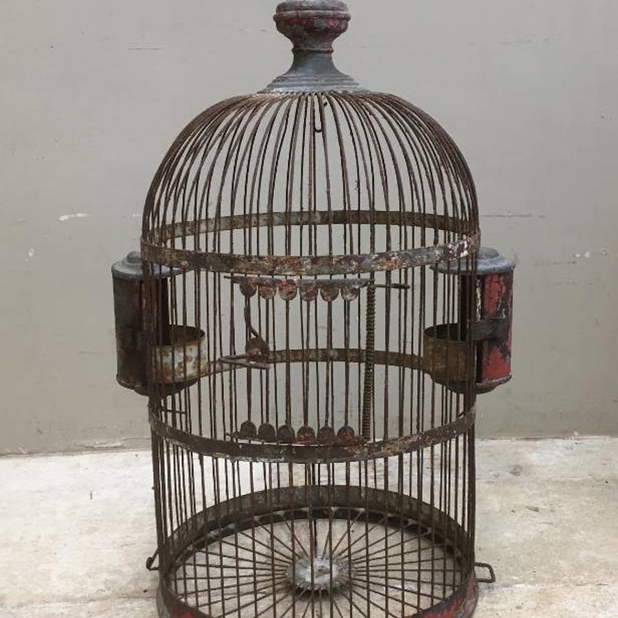 Victorian Toleware Bird Cage - Decorative Piece