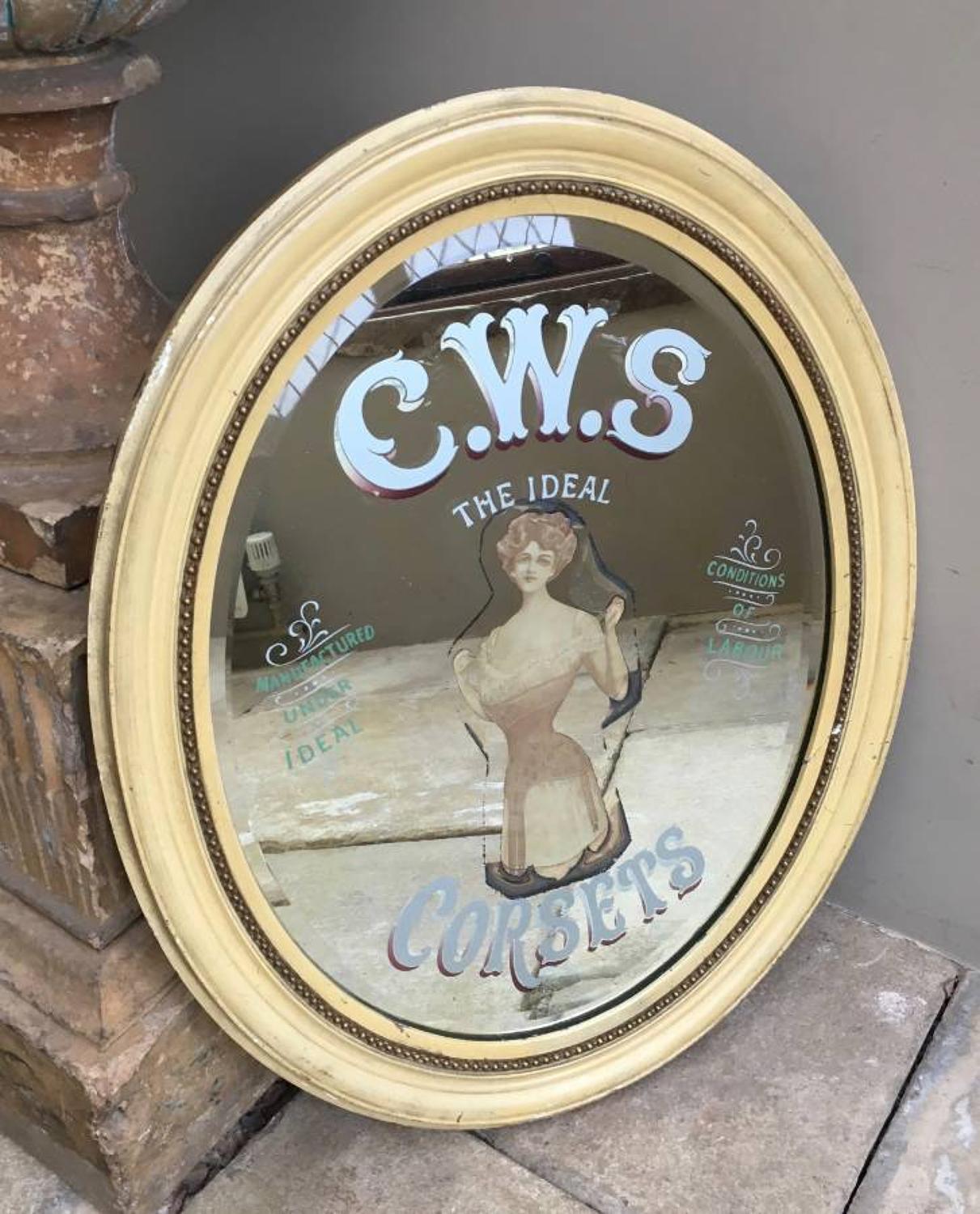 Edwardian Shops Advertising Mirror - CWS Corsets