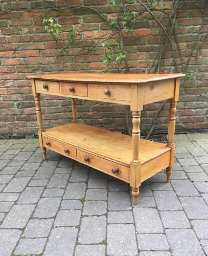 Victorian Pine Server with Potboard Base