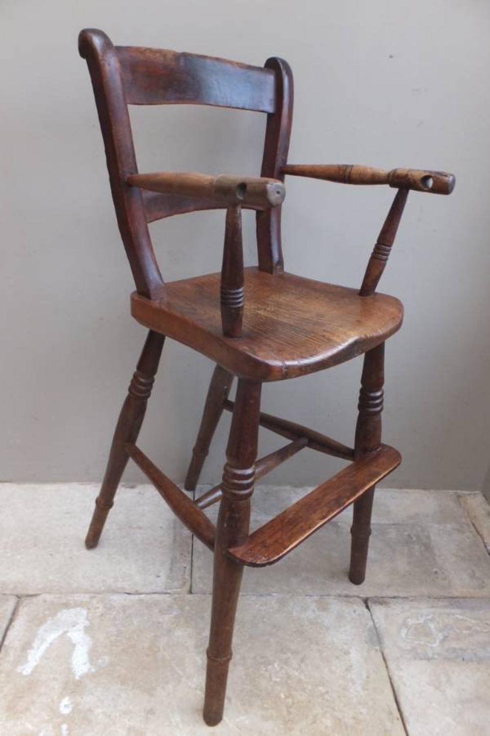 Victorian Elm Childs High Chair