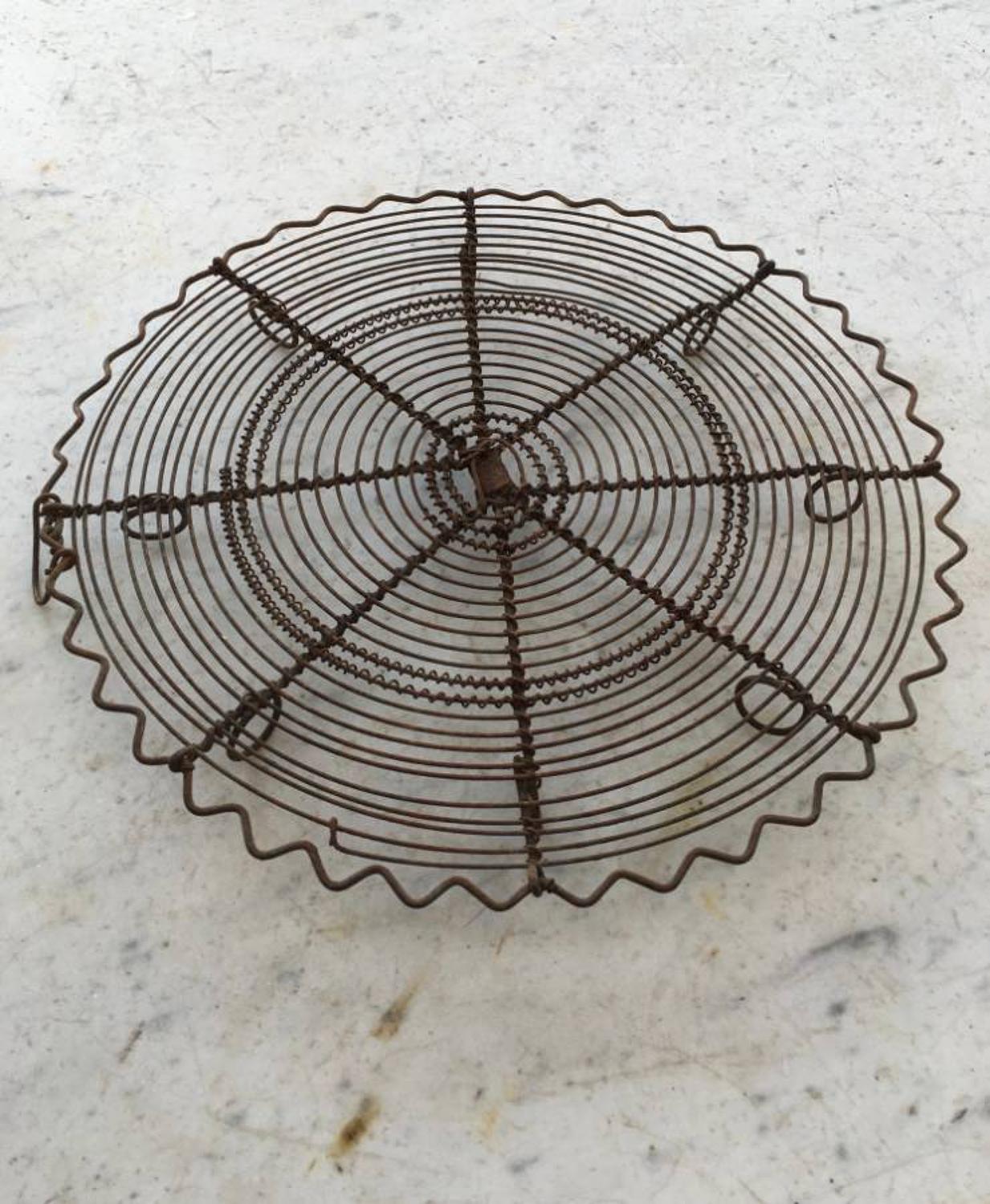 Rare Victorian Ornate Wire Work Cake Cooling Rack