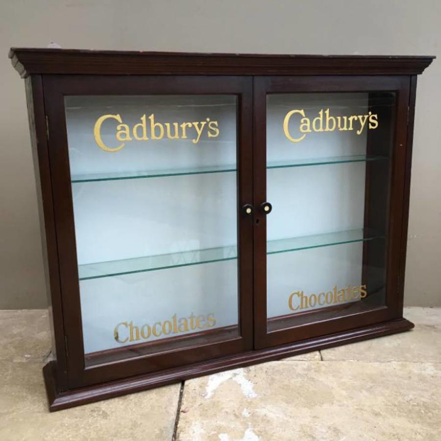 Edwardian Cadburys Chocolate Advertising Wall Cupboard