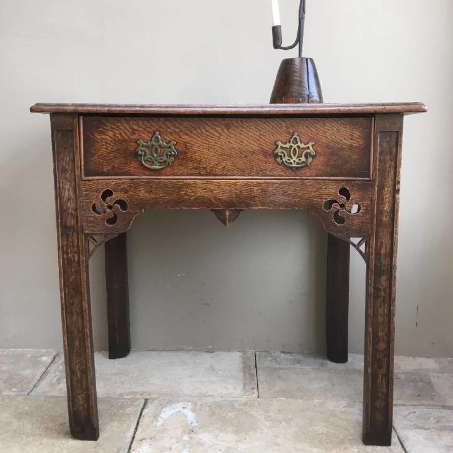 18th Century Georgian Elm Low Boy - Side Table