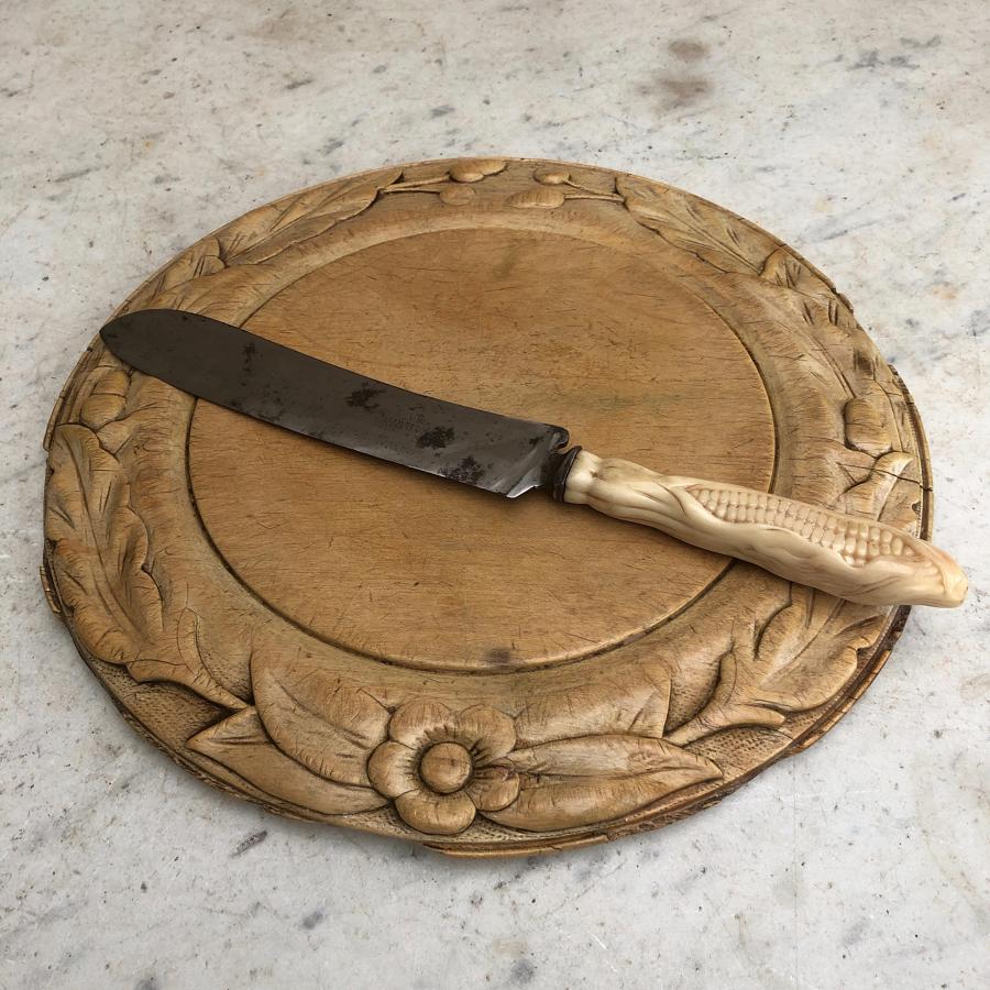 Victorian Deeply Carved Bread Board
