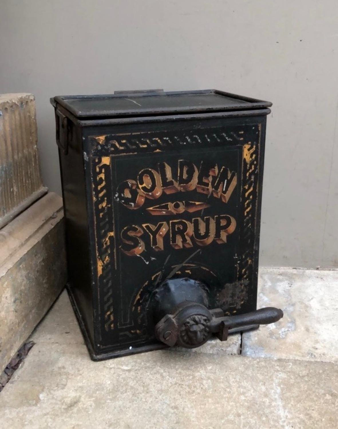 Victorian Shops Toleware Golden Syrup Dispenser Tin - Parnall Stamp
