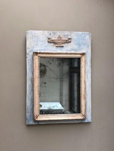 Early Victorian Gustavian Mirror - Original Paint