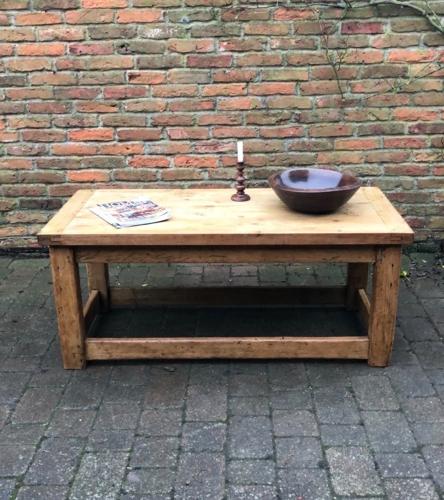 Victorian Pine Base With Reclaimed Top - Coffee Table