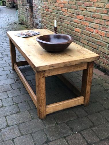 Victorian Pine Base With Reclaimed Top - Coffee Table