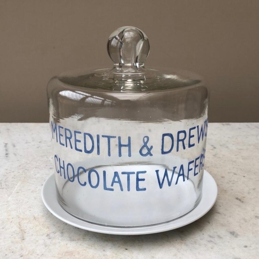 Edwardian Shops Glass Meredith & Drew Chocolate Wafer Dome
