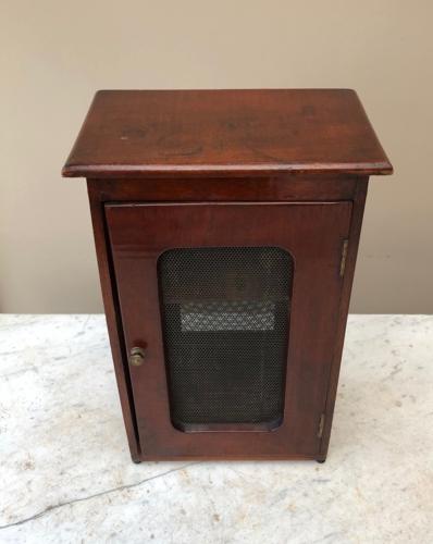 Edwardian Mahogany Table Top Cheese Safe