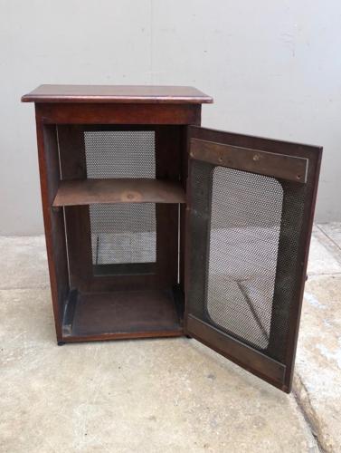 Edwardian Mahogany Table Top Cheese Safe
