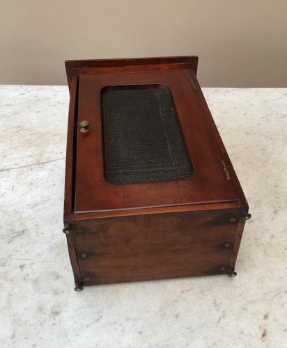 Edwardian Mahogany Table Top Cheese Safe