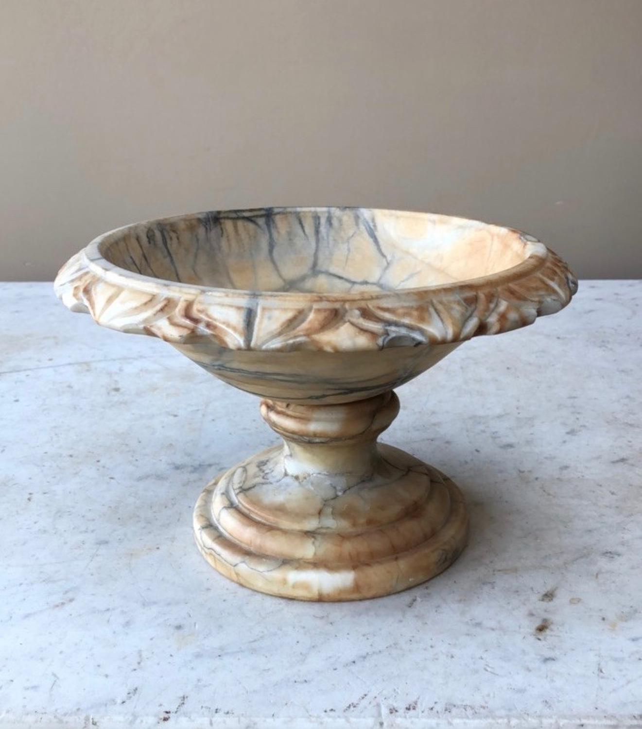 Victorian Alabaster Table Urn