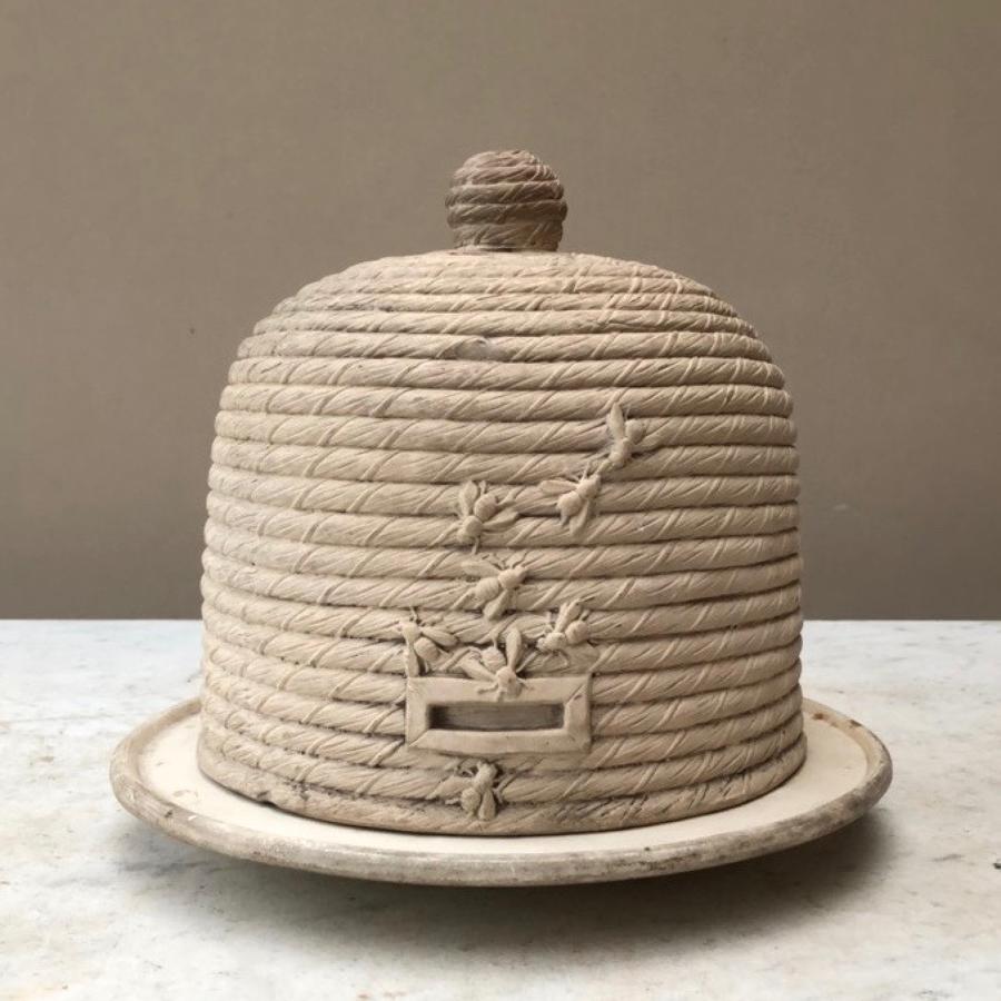 Super Rare Early Victorian Cheese Dome Shaped as a Bee Hive