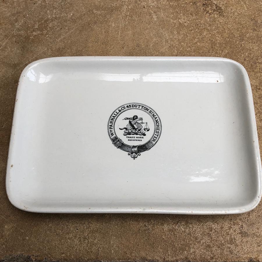 Superb Victorian Grocers or Butchers Display Plate - William Parnall