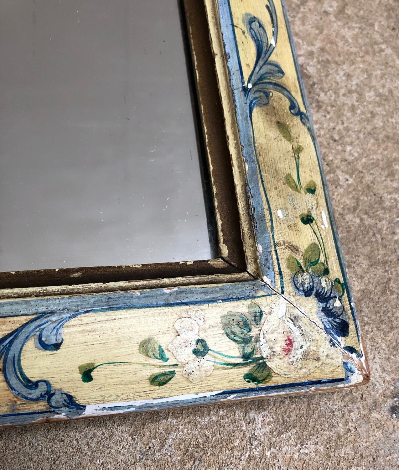 Victorian Painted Pine Table Mirror