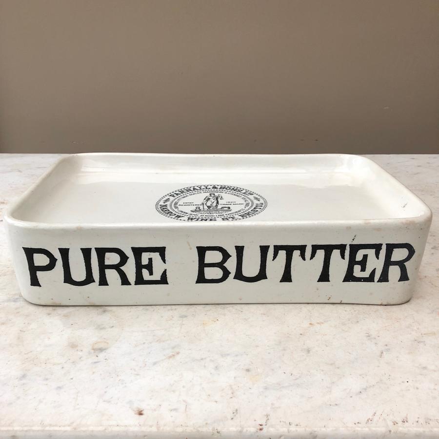 Edwardian Pure Butter Grocers Slab - Parnell & Sons Stamp on the Top
