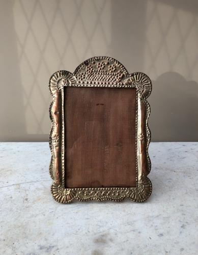1950s Large Pressed Metal Photograph Frame