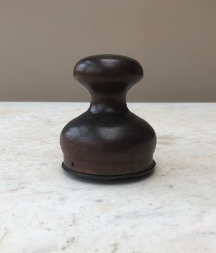 Edwardian Bakers Treen & Brass Bakers Biscuit Stamp
