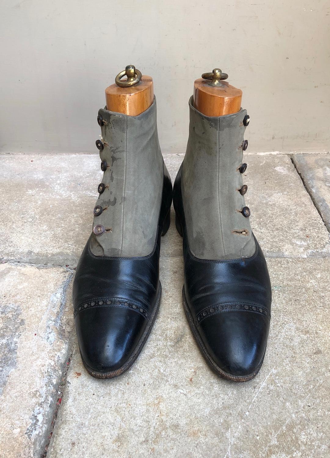 Edwardian Leather Shoes with Original Shoe Trees