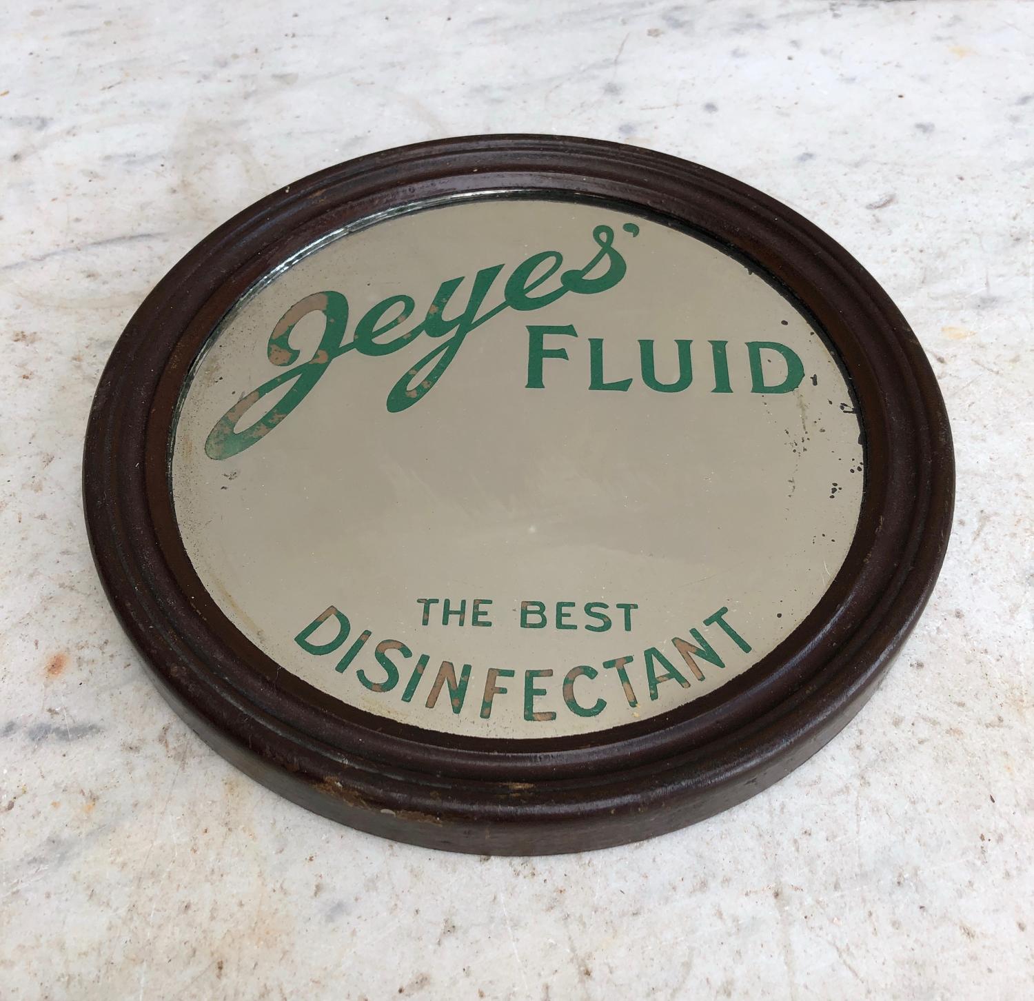 Antique Advertising Mirror - Jeyes Fluid