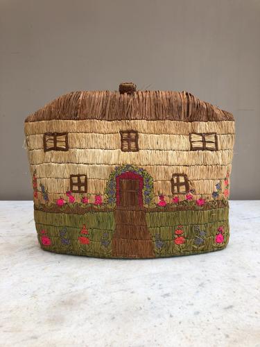 Early 20th Century Stitched House Tea Cosy