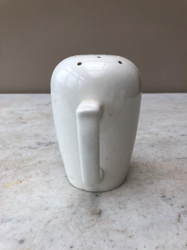 1930s White Ironstone Flour Shaker