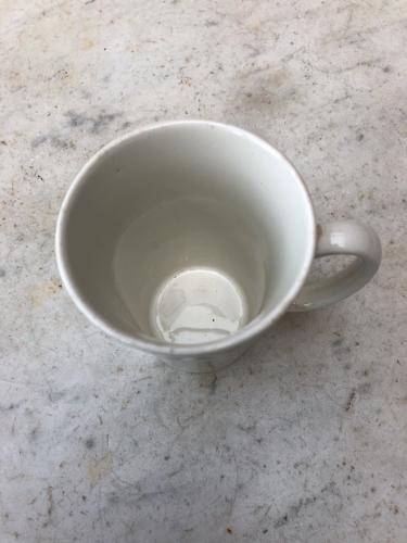 Rare Early 20th Century White Ironstone Advertising Cup - OXO