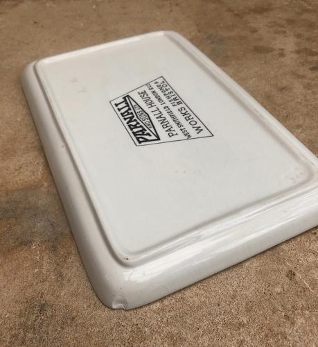 Edwardian White Ironstone Parnall Display Plate - Unusual Small Size