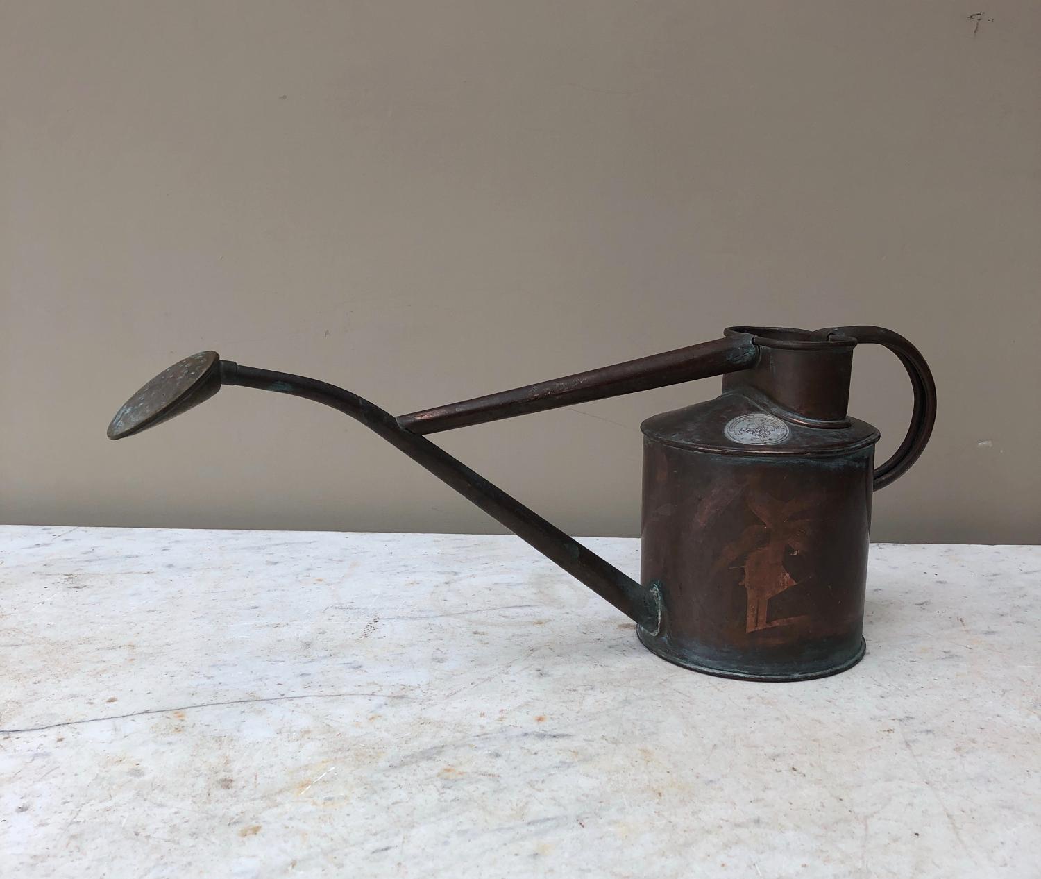 Haws Small Copper Watering Can with Original Rose