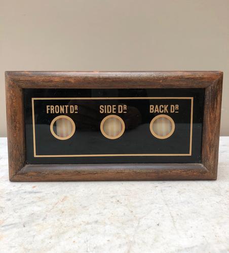 Antique Servants Bell Box - Front, Side & Back Door.
