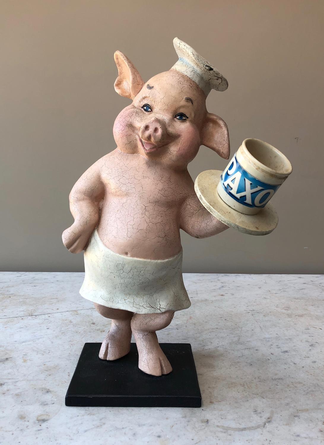 1950s Wonderful Butchers Display Pig - Paxo Pot