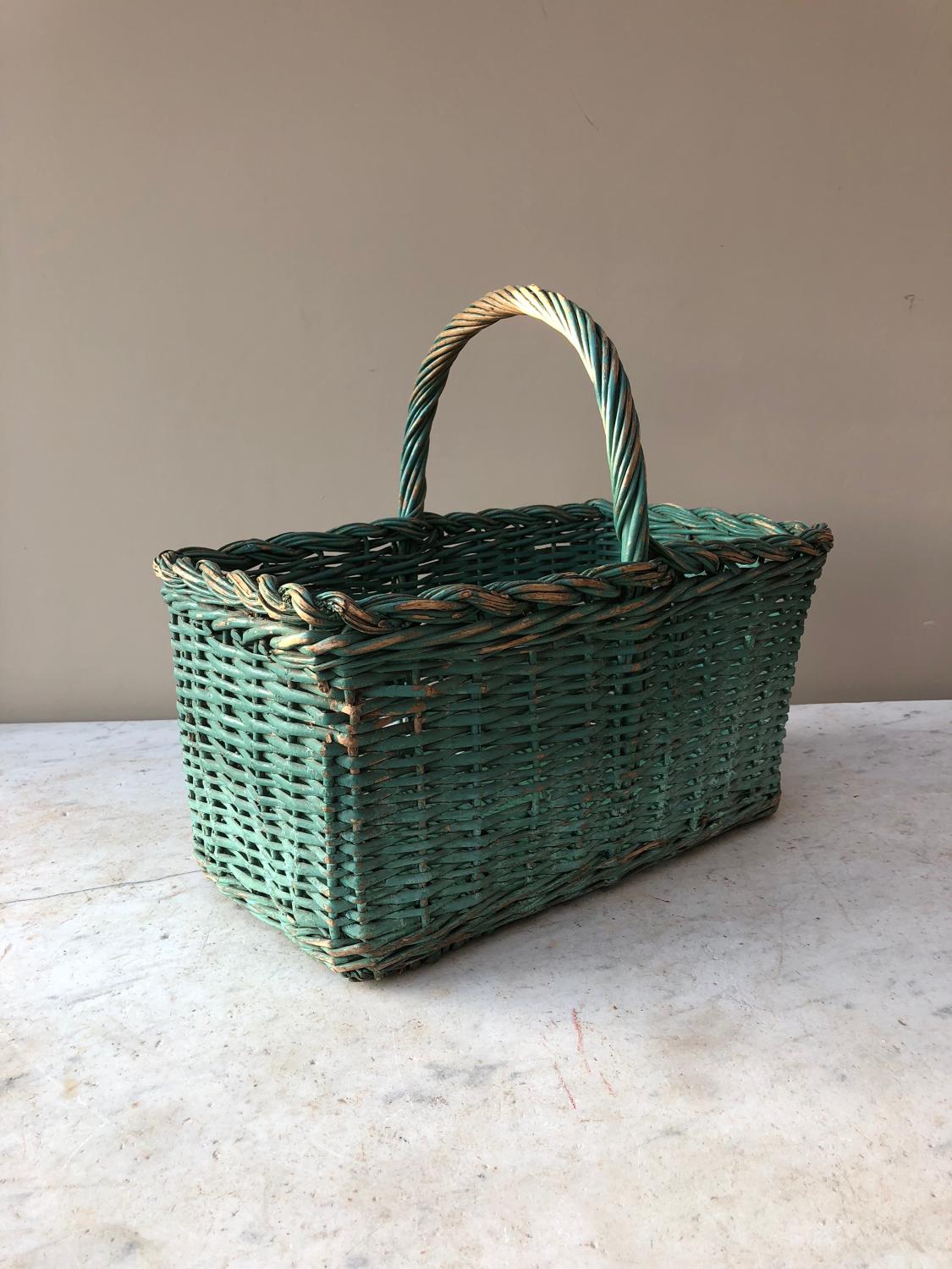 Early 20th Century Basket in Original Paint