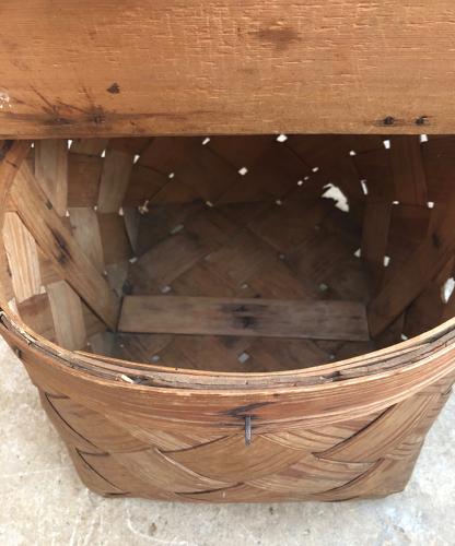 Large Antique Swedish Pine Basket
